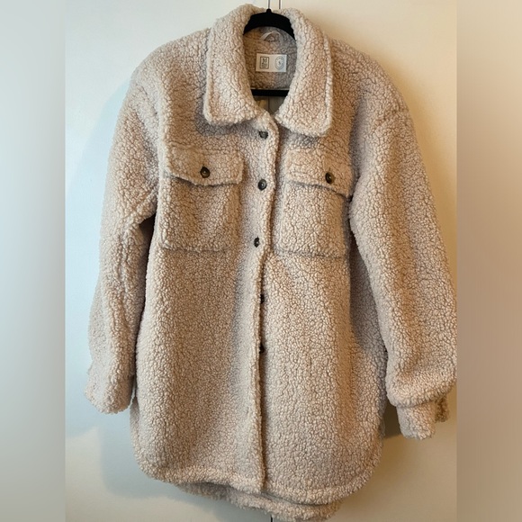 Jardines Domaines x Sammy Sylvester collab teddy bear shacket - Picture 1 of 7